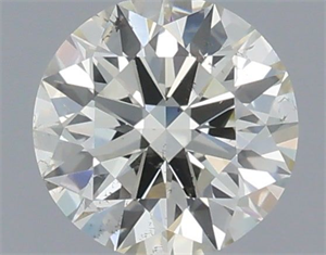 Picture of Natural Diamond 0.71 Carats, Round with Excellent Cut, J Color, SI1 Clarity and Certified by IGI