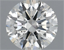 Natural Diamond 0.41 Carats, Round with Excellent Cut, H Color, SI1 Clarity and Certified by IGI