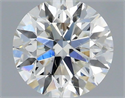 Natural Diamond 0.41 Carats, Round with Excellent Cut, H Color, SI1 Clarity and Certified by IGI