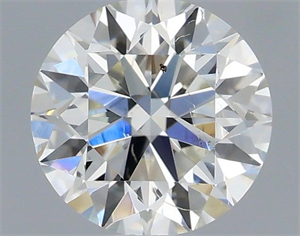 Picture of Natural Diamond 0.41 Carats, Round with Excellent Cut, H Color, SI1 Clarity and Certified by IGI