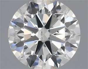 Picture of Natural Diamond 0.50 Carats, Round with Excellent Cut, I Color, SI1 Clarity and Certified by IGI