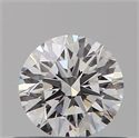 Natural Diamond 0.44 Carats, Round with Excellent Cut, D Color, VVS2 Clarity and Certified by GIA