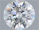 Del inventario de diamantes de laboratorio, 1.37 quilates, Redondo , Color F, claridad VVS2 y certificado IGI