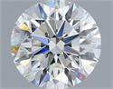 Del inventario de diamantes de laboratorio, 1.36 quilates, Redondo , Color F, claridad VVS2 y certificado IGI