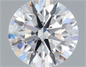 Lab Grown Diamond 1.36 Carats, Round with Excellent Cut, D Color, VS1 Clarity and Certified by IGI