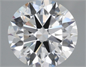 Del inventario de diamantes de laboratorio, 2.57 quilates, Redondo , Color F, claridad VVS2 y certificado IGI