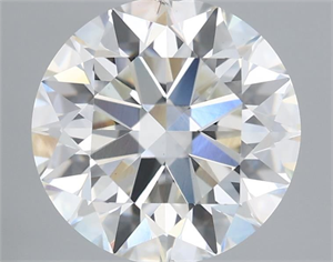 Picture of Lab Grown Diamond 2.87 Carats, Round with Excellent Cut, F Color, VS1 Clarity and Certified by IGI