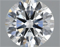Lab Grown Diamond 2.33 Carats, Round with Ideal Cut, F Color, VS1 Clarity and Certified by IGI