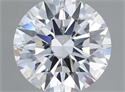 Lab Grown Diamond 1.36 Carats, Round with Ideal Cut, D Color, VS1 Clarity and Certified by IGI