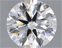 Lab Grown Diamond 1.36 Carats, Round with Ideal Cut, E Color, VS1 Clarity and Certified by IGI