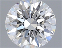 Natural Diamond 0.40 Carats, Round with Excellent Cut, E Color, VVS1 Clarity and Certified by IGI