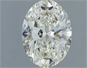 Natural Diamond 1.01 Carats, Oval with  Cut, J Color, VVS1 Clarity and Certified by IGI