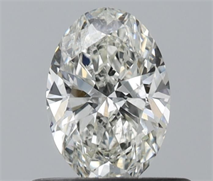 Foto Diamante Natural 0.50 quilates, Ovalado , Color H, claridad SI1 y certificado IGI de