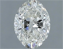 Natural Diamond 1.00 Carats, Oval with  Cut, H Color, VS1 Clarity and Certified by IGI
