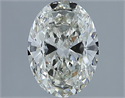Natural Diamond 1.40 Carats, Oval with  Cut, J Color, SI1 Clarity and Certified by IGI