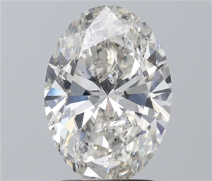 Picture of Natural Diamond 2.11 Carats, Oval with  Cut, H Color, SI2 Clarity and Certified by IGI