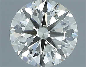 Picture of Natural Diamond 1.00 Carats, Round with Excellent Cut, L Color, SI1 Clarity and Certified by IGI