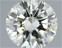 Natural Diamond 0.70 Carats, Round with Very Good Cut, J Color, SI2 Clarity and Certified by IGI