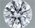 Lab Grown Diamond 1.29 Carats, Round with Ideal Cut, D Color, VS2 Clarity and Certified by IGI