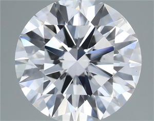 Picture of Lab Grown Diamond 1.29 Carats, Round with Ideal Cut, D Color, VS2 Clarity and Certified by IGI