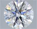 Lab Grown Diamond 1.44 Carats, Round with Very Good Cut, D Color, VVS1 Clarity and Certified by IGI