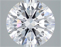 Lab Grown Diamond 4.05 Carats, Round with Ideal Cut, F Color, VVS2 Clarity and Certified by IGI