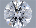 Lab Grown Diamond 1.36 Carats, Round with Ideal Cut, D Color, VS1 Clarity and Certified by IGI