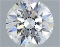 Lab Grown Diamond 1.33 Carats, Round with Excellent Cut, E Color, VS1 Clarity and Certified by IGI