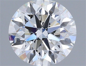 Picture of Lab Grown Diamond 1.37 Carats, Round with Excellent Cut, D Color, VVS2 Clarity and Certified by IGI
