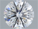 Del inventario de diamantes de laboratorio, 1.35 quilates, Redondo , Color E, claridad VS2 y certificado IGI