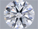 Lab Grown Diamond 1.30 Carats, Round with Ideal Cut, D Color, VS1 Clarity and Certified by IGI