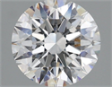 Lab Grown Diamond 2.06 Carats, Round with Ideal Cut, E Color, VVS2 Clarity and Certified by IGI
