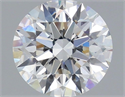 Del inventario de diamantes de laboratorio, 2.10 quilates, Redondo , Color F, claridad VVS2 y certificado IGI