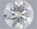 Natural Diamond 0.45 Carats, Round with Excellent Cut, F Color, SI1 Clarity and Certified by IGI