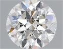 Natural Diamond 0.50 Carats, Round with Very Good Cut, F Color, VS1 Clarity and Certified by IGI
