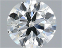 Natural Diamond 0.70 Carats, Round with Excellent Cut, F Color, VS2 Clarity and Certified by IGI