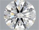 Natural Diamond 0.42 Carats, Round with Excellent Cut, H Color, VVS2 Clarity and Certified by IGI