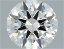 Natural Diamond 0.40 Carats, Round with Excellent Cut, H Color, VVS2 Clarity and Certified by IGI