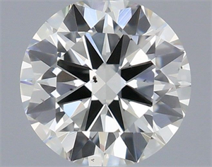 Picture of Natural Diamond 0.40 Carats, Round with Excellent Cut, H Color, SI1 Clarity and Certified by IGI