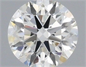 Natural Diamond 0.41 Carats, Round with Excellent Cut, H Color, SI1 Clarity and Certified by IGI