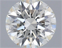 Natural Diamond 0.42 Carats, Round with Excellent Cut, H Color, VVS2 Clarity and Certified by IGI