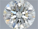 Natural Diamond 0.50 Carats, Round with Excellent Cut, G Color, SI2 Clarity and Certified by IGI