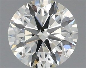 Picture of Natural Diamond 0.52 Carats, Round with Excellent Cut, J Color, SI1 Clarity and Certified by IGI