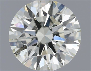 Picture of Natural Diamond 0.60 Carats, Round with Excellent Cut, L Color, SI1 Clarity and Certified by IGI