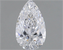 Natural Diamond 0.82 Carats, Pear with  Cut, D Color, I1 Clarity and Certified by GIA