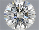 Natural Diamond 0.41 Carats, Round with Excellent Cut, H Color, VS2 Clarity and Certified by IGI