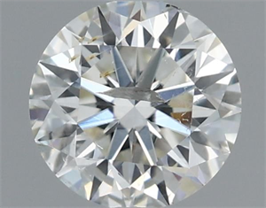 Picture of Natural Diamond 0.61 Carats, Round with Excellent Cut, H Color, I1 Clarity and Certified by IGI