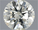Natural Diamond 0.40 Carats, Round with Excellent Cut, K Color, SI1 Clarity and Certified by IGI
