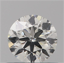 Natural Diamond 0.50 Carats, Round with Very Good Cut, K Color, SI1 Clarity and Certified by GIA