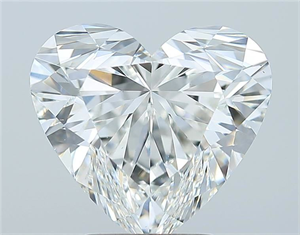 Picture of Natural Diamond 3.50 Carats, Heart with  Cut, G Color, VS2 Clarity and Certified by GIA